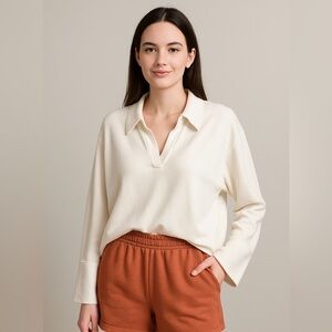 Rebecca Taylor White Bell Sleeve Blouse
